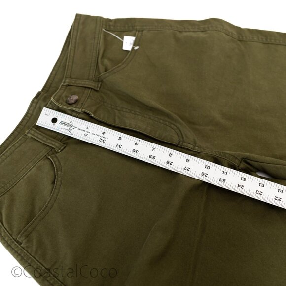 Old Navy Extra High Rise Wide Leg Mariner Jeans 8 P Olive Green Relaxed Fit NWT - Picture 8 of 10